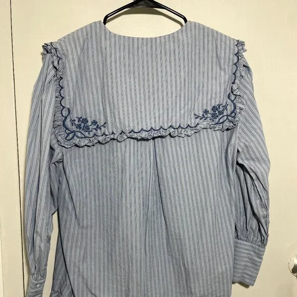 Damson Madder Nordine Square Collar Blouse - UK 8 - Picture 4 of 5